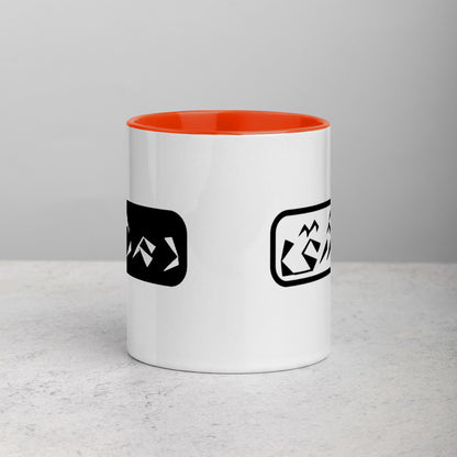 Damascus Mug with Color Inside